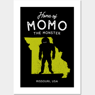 Home of Momo The Monster - Missouri, USA Posters and Art